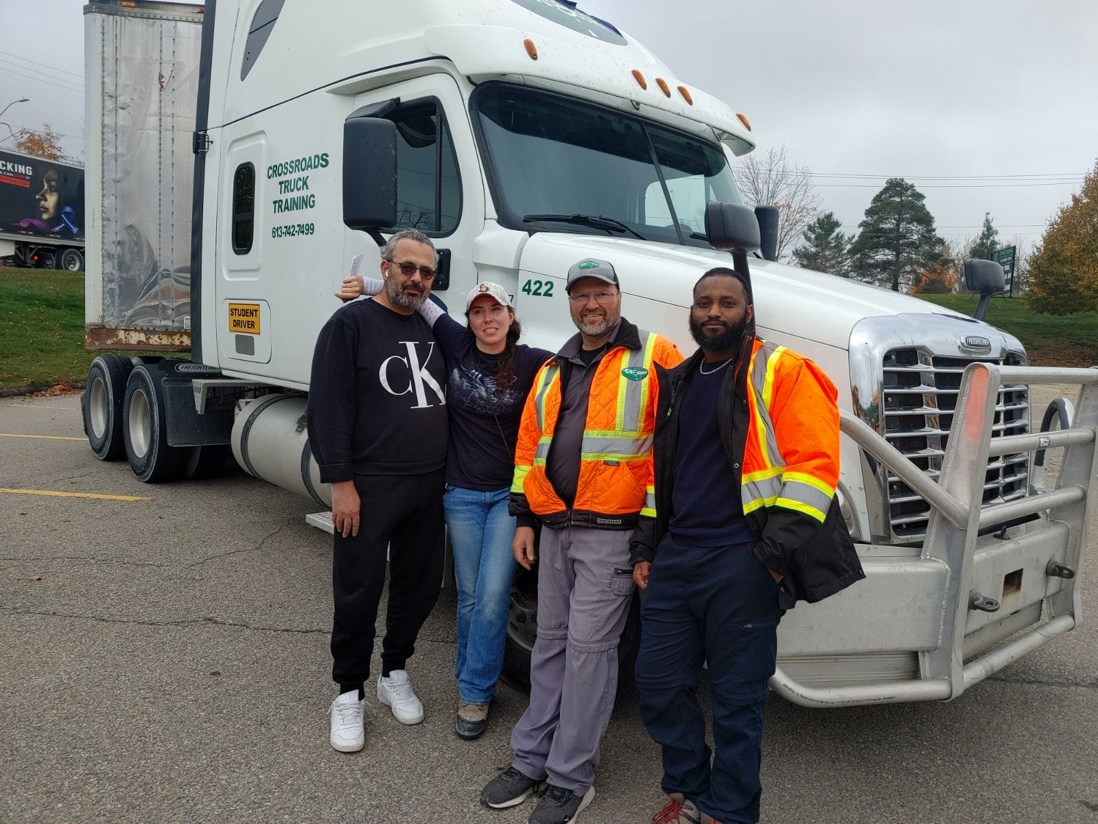 Hillary, Abdul, Sami with Instructor Jeff - Class A